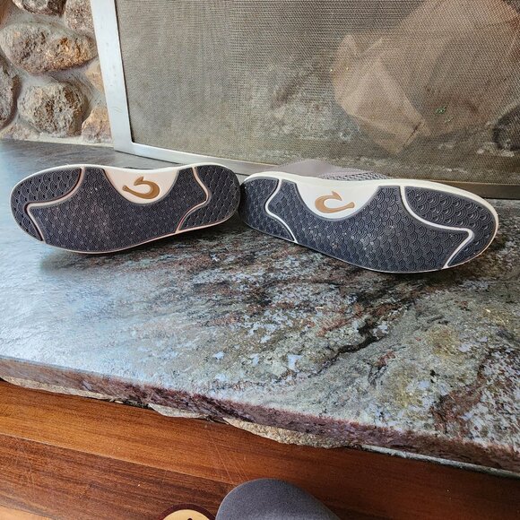 OluKai Gray Textile Slip-On Loafers Size 7 - Picture 12 of 13